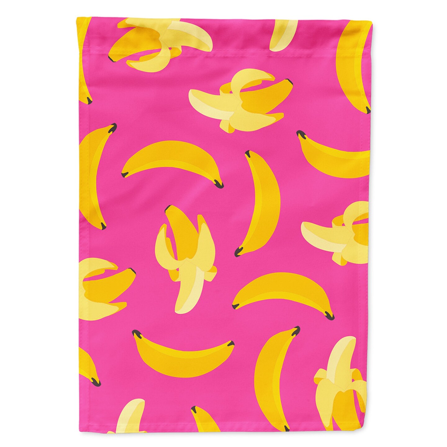 &#x22;Caroline&#x27;s Treasures BB5140GF Garden Size Bananas on Pink Flag, Multicolor, small&#x22;