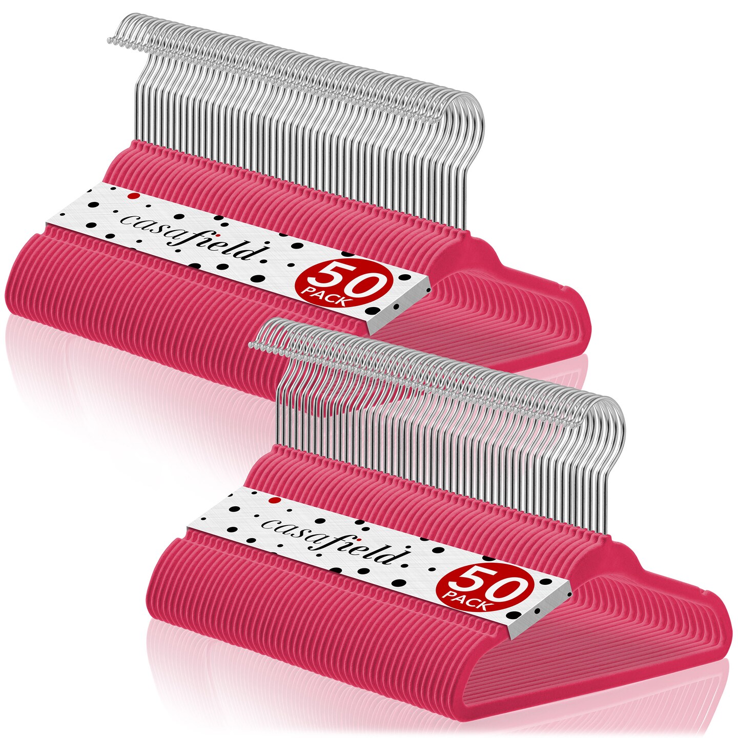 Casafield 100 Velvet Baby Hangers - 11" Size for Infant & Toddler Clothes