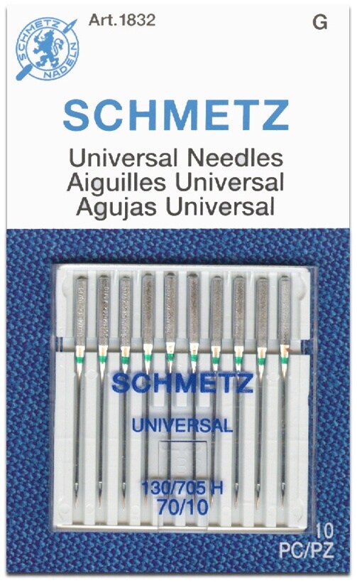 Schmetz Universal Regular Point Machine Needles-Size 70/10 10/Pkg