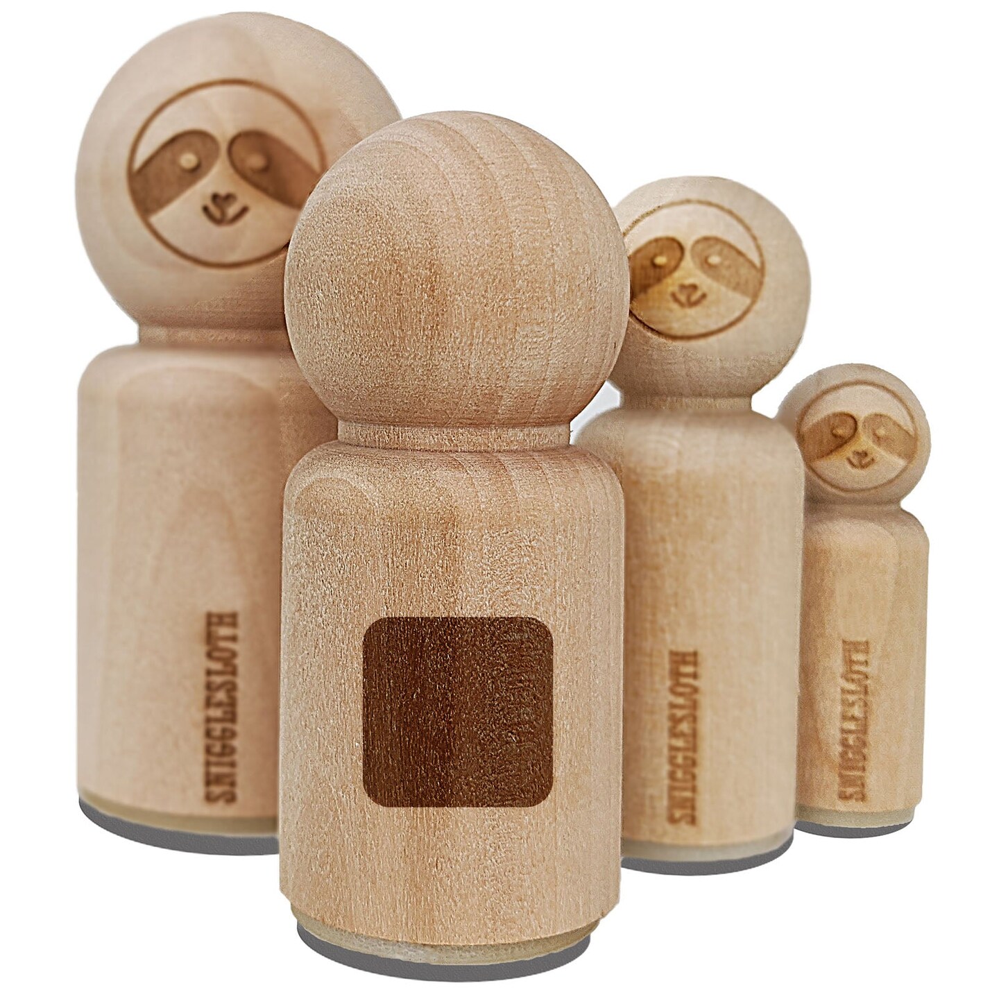 Square Rounded Corners Rubber Stamp for Stamping Crafting Planners