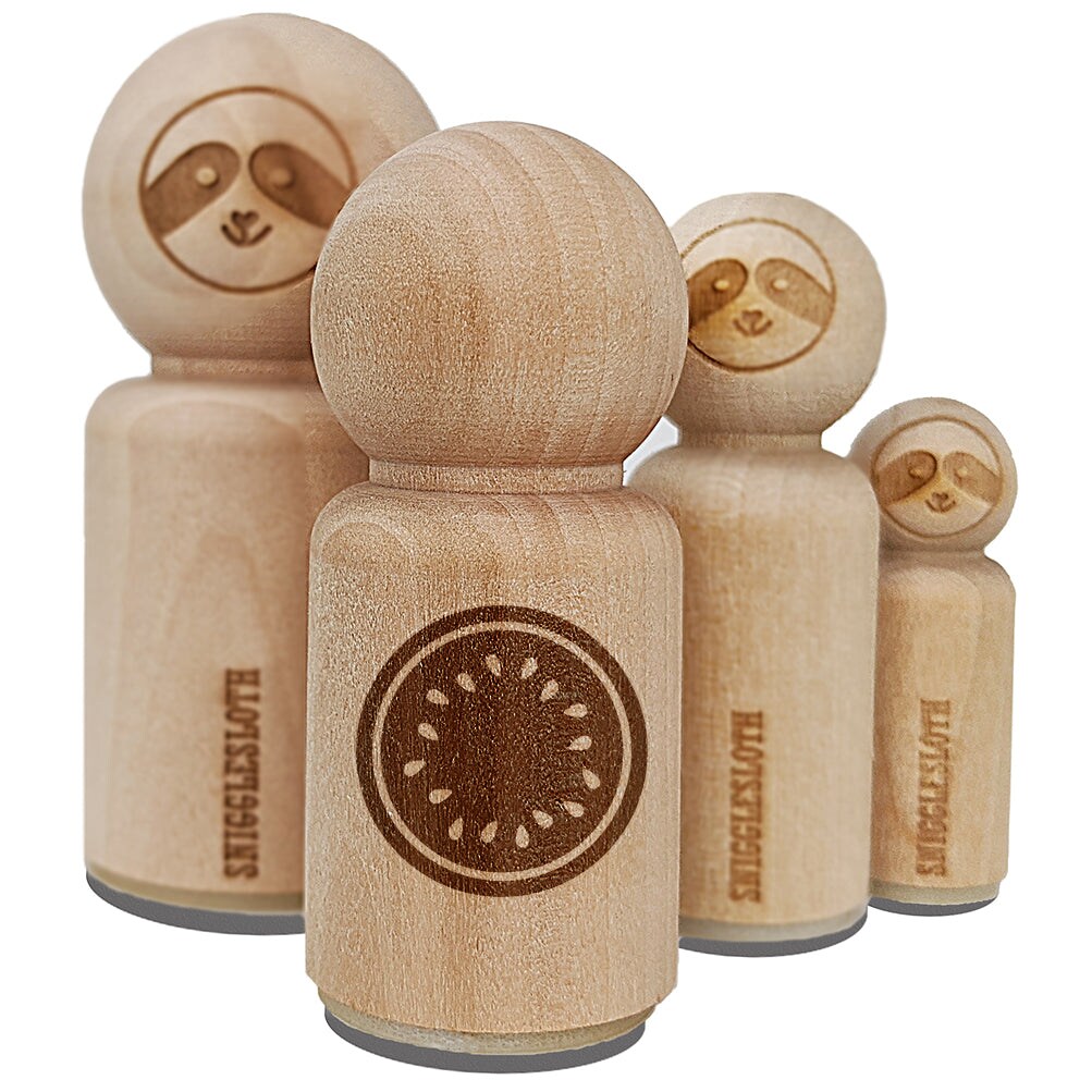 Inside of Whole Melon Rubber Stamp for Stamping Crafting Planners