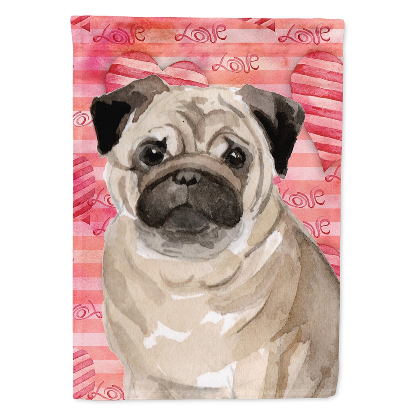 Pug Garden Flag