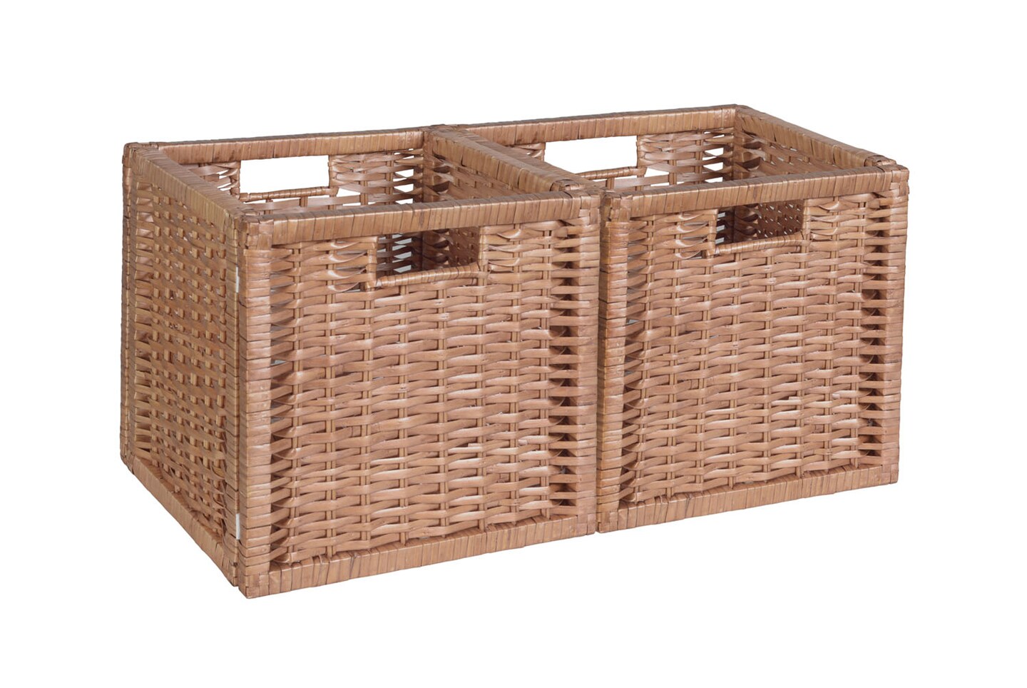 Wicker cube best sale storage boxes