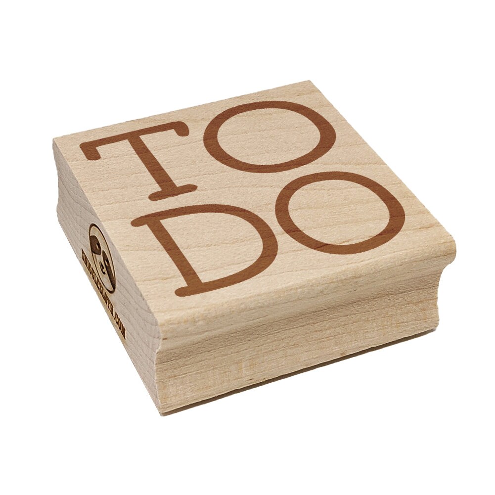 To Do Stacked Fun Text Square Rubber Stamp for Stamping Crafting Michaels