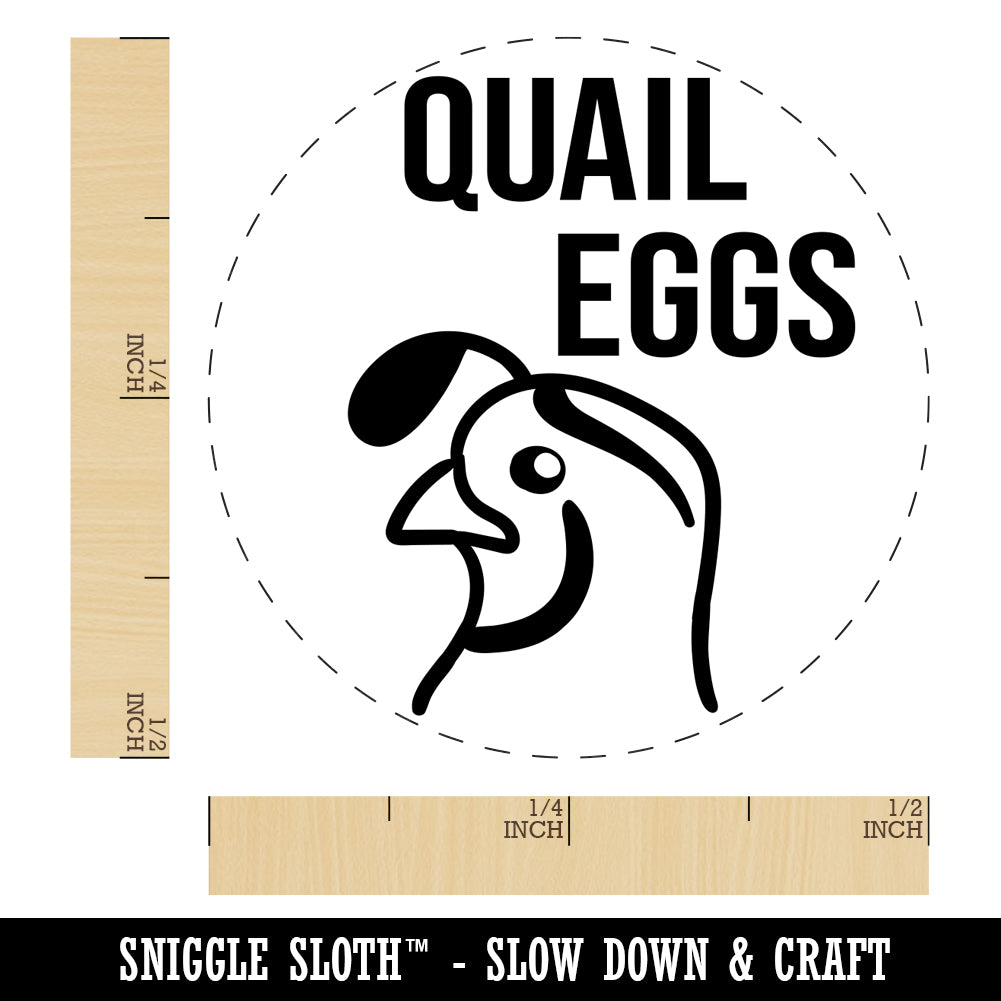 Quail Eggs Chicken Egg Rubber Stamp