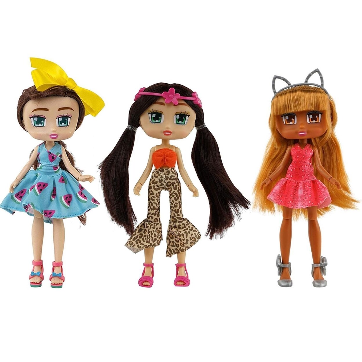 Boxy Girls Dolls Bundle Set Mila Hannah Brooklyn Fashion Dolls 3 Piece Set