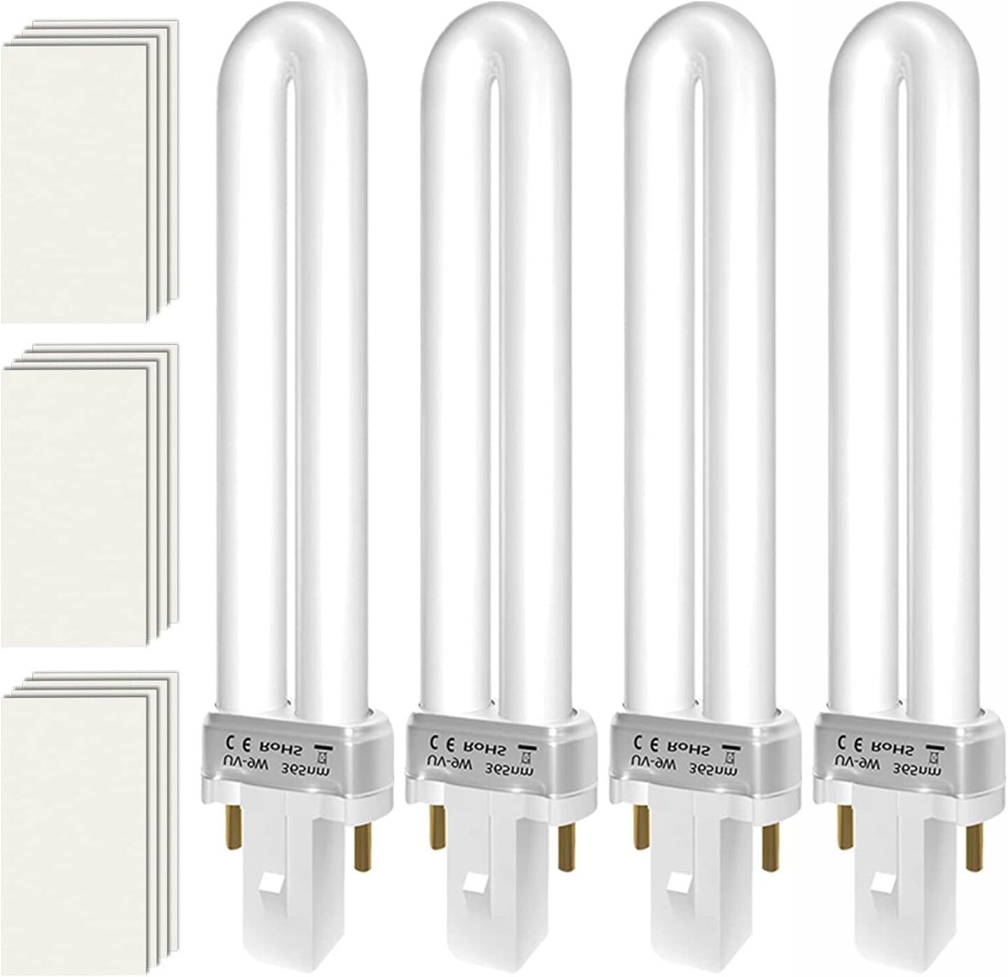 9W 21050 Bulbs &#x26; Replacement Glue Boards Kit for Dynatrap DT3009, Indoor Glue Boards Refill Sticky Cards Bulbs Accessories for Dynatrap DT3009 DT3019 DT3039