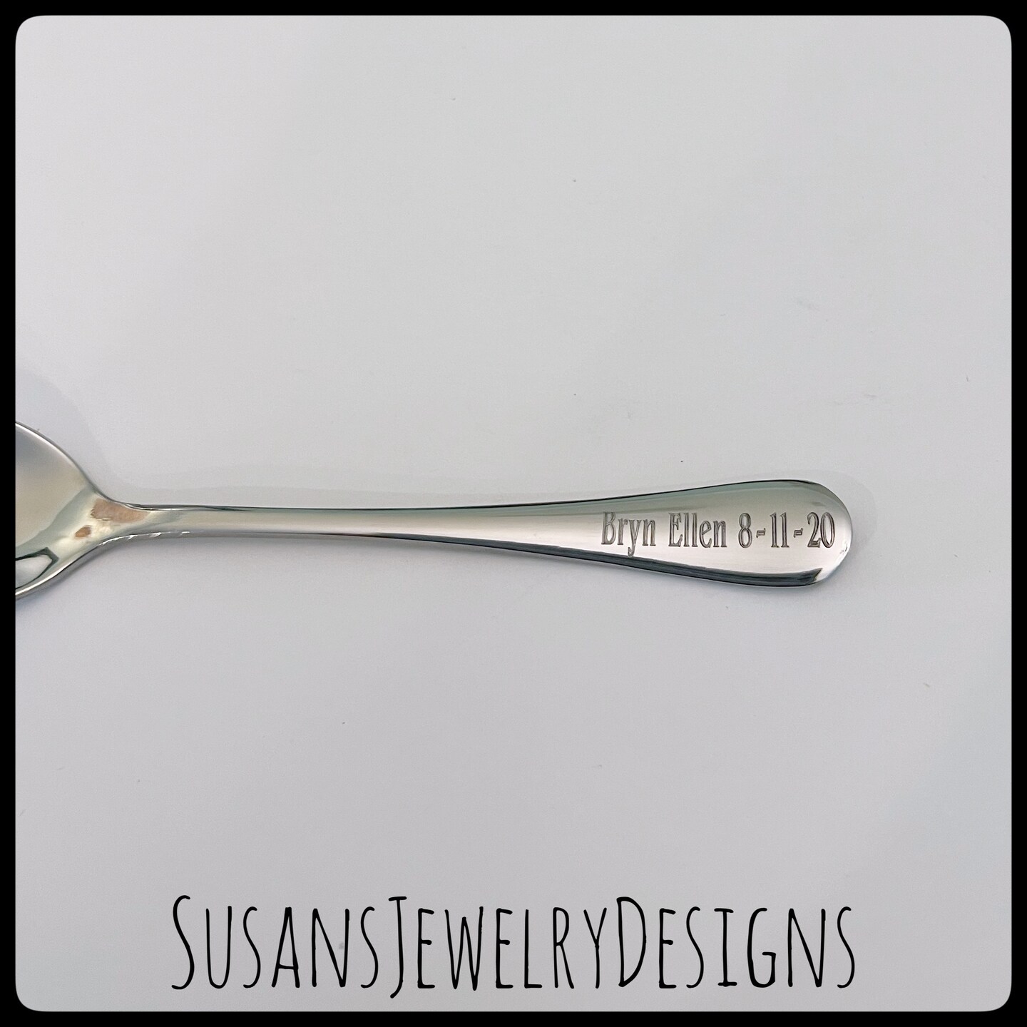 Handmade sterling silver 925 spoon fashion baby gift