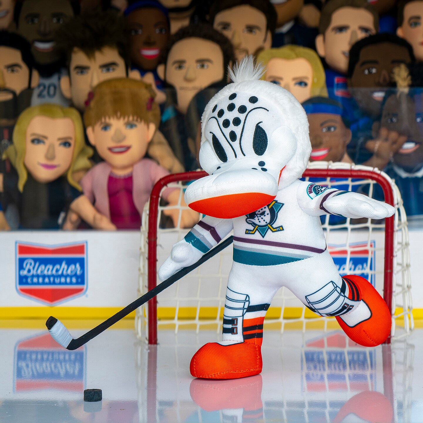 Bleacher Creatures Anaheim Ducks Wild Wing 10&#x22; Mascot Plush Figure (Teal Triangle Uniform)