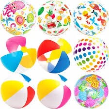 Inflatable 9&#x22; DIY Medium Beach Balls - 4 Pc.