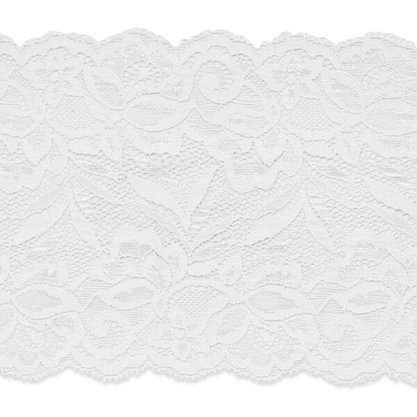 10 Yards of Brea 5 1/2" Stretch Raschel Lace Trim | 10 yard cut