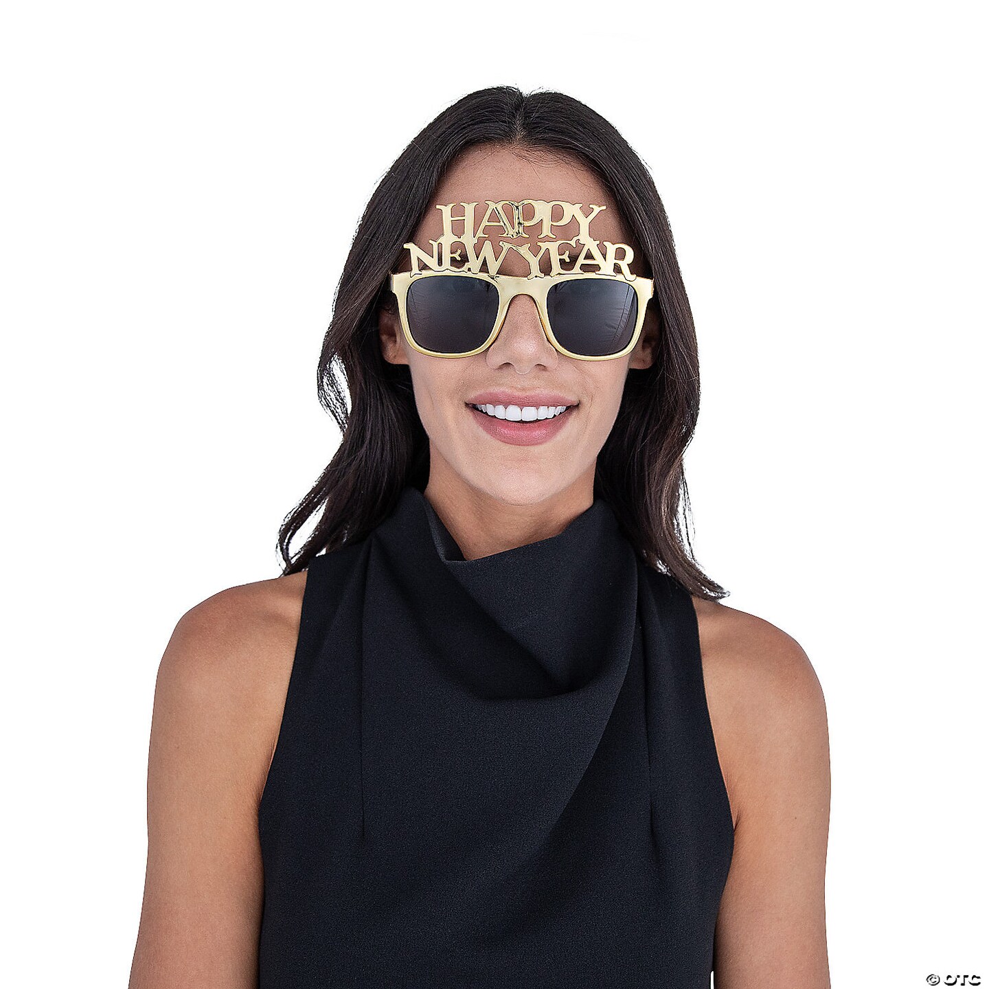 Metallic Gold New Year Sunglasses- 12 Pc.