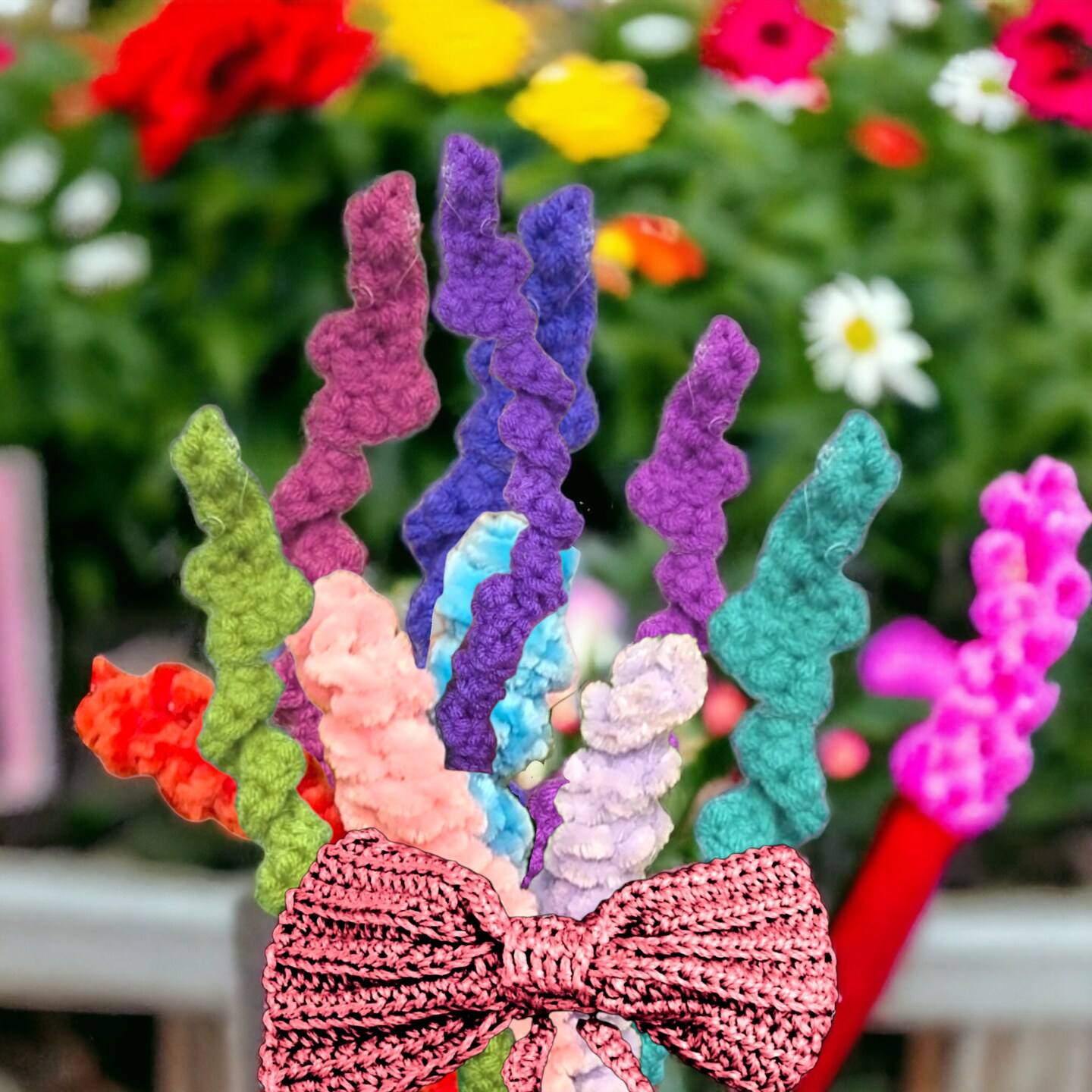 Crochet Lavender Flowers