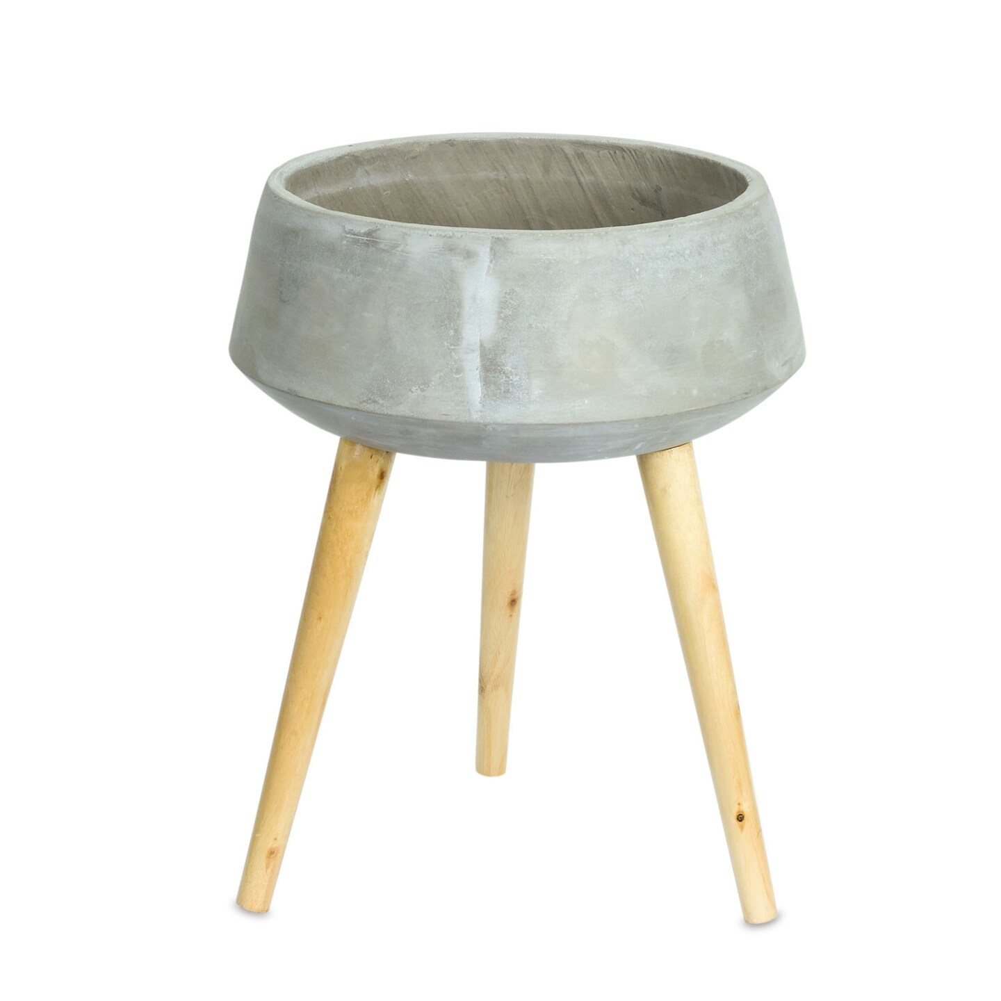 Melrose 17.5&#x201D; Standing Cement Planter with Legs