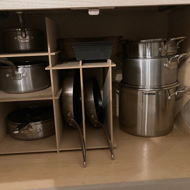 Kitchen Cabinet Baking Pan Storage Organizer