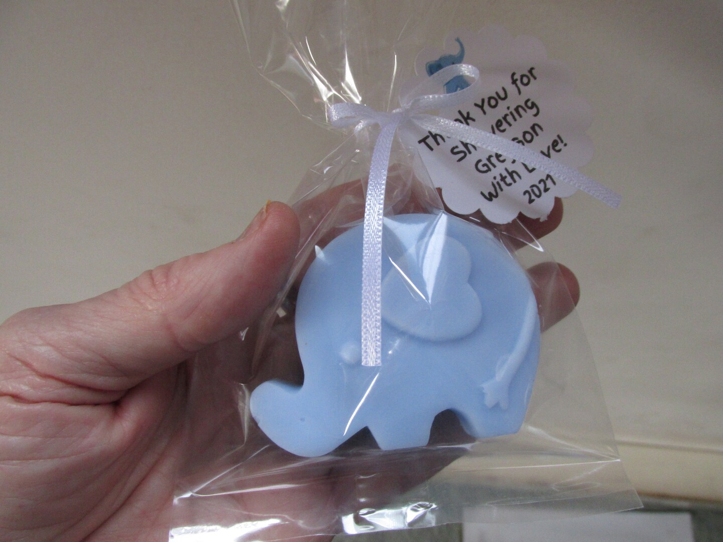 Popular Elephant baby shower soap favors