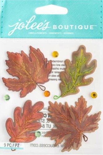 Jolee&#x27;s Boutique Vellum Leaves Dimensional Stickers