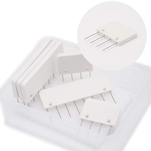 Knit Blocking Pins Kit Set of 25 Knit Blocking Combs for Blocking Knitting, Crochet, Lace or Needlework Projects with 100 T-Pins