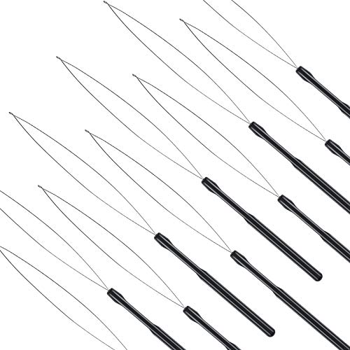Bead Microring Loader Threader for Hair Extension Loop Needle Threader  Pulling Hook Tool Installation