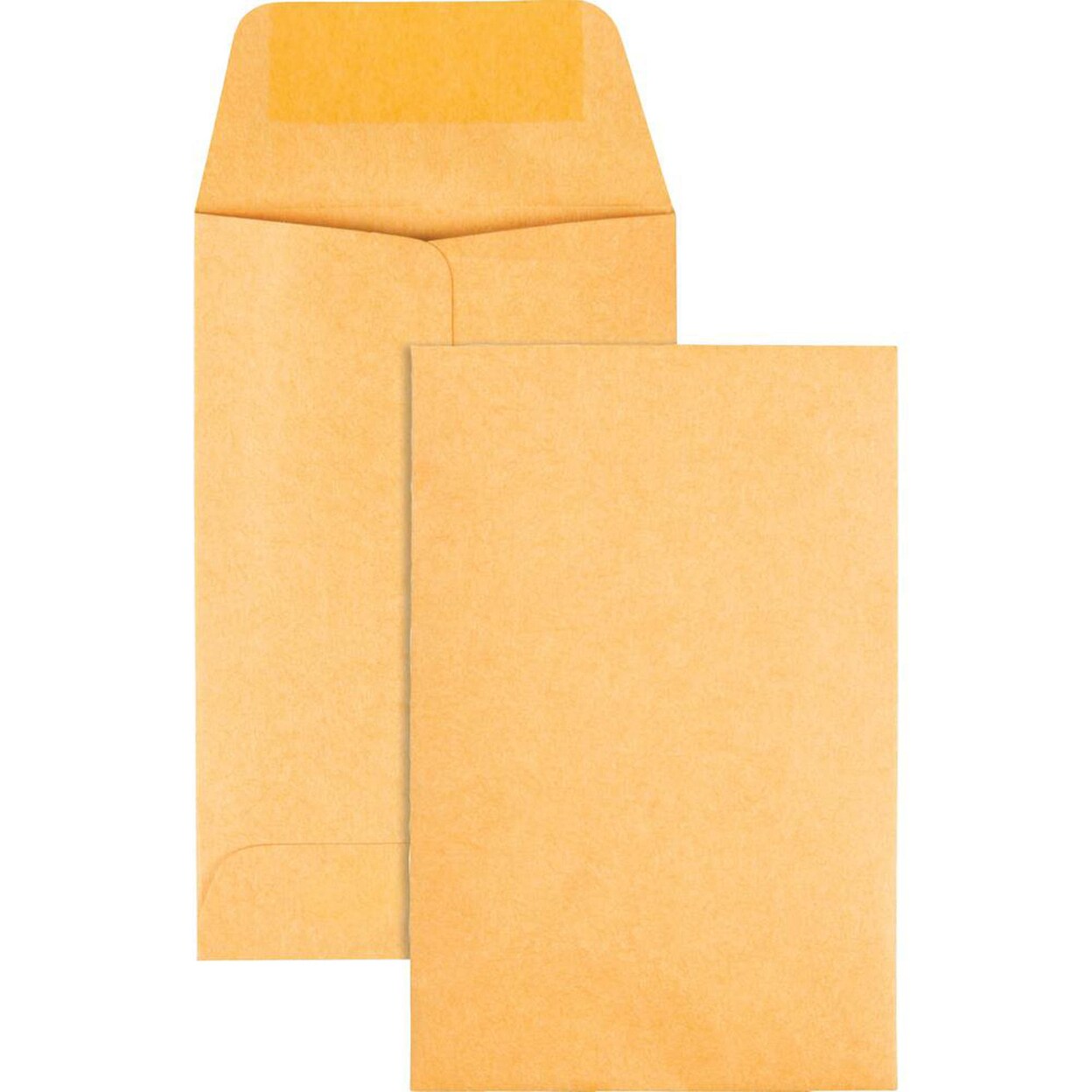 Quality Park   Kraft Coin Envelopes - Coin - 2 1by4&#x22;W x 3 1by2&#x22; L- 28 lb - Gummed - Kraft - Brown Kraft