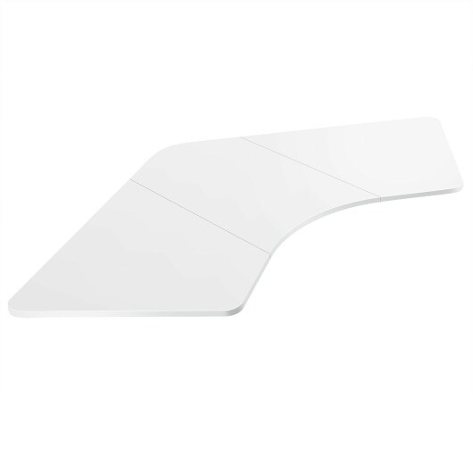 72-Inch L Shaped Splice Desktop for Standard and Sit to Stand Desk