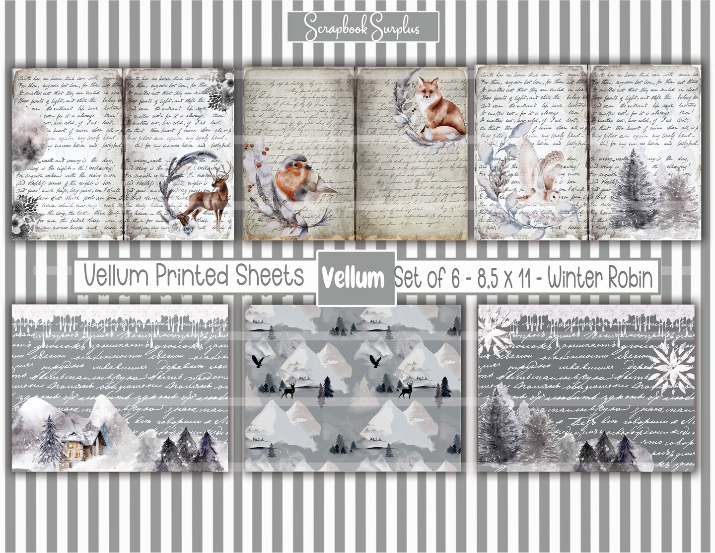 vellum, vellum paper, printed vellum sheets, decorative paper