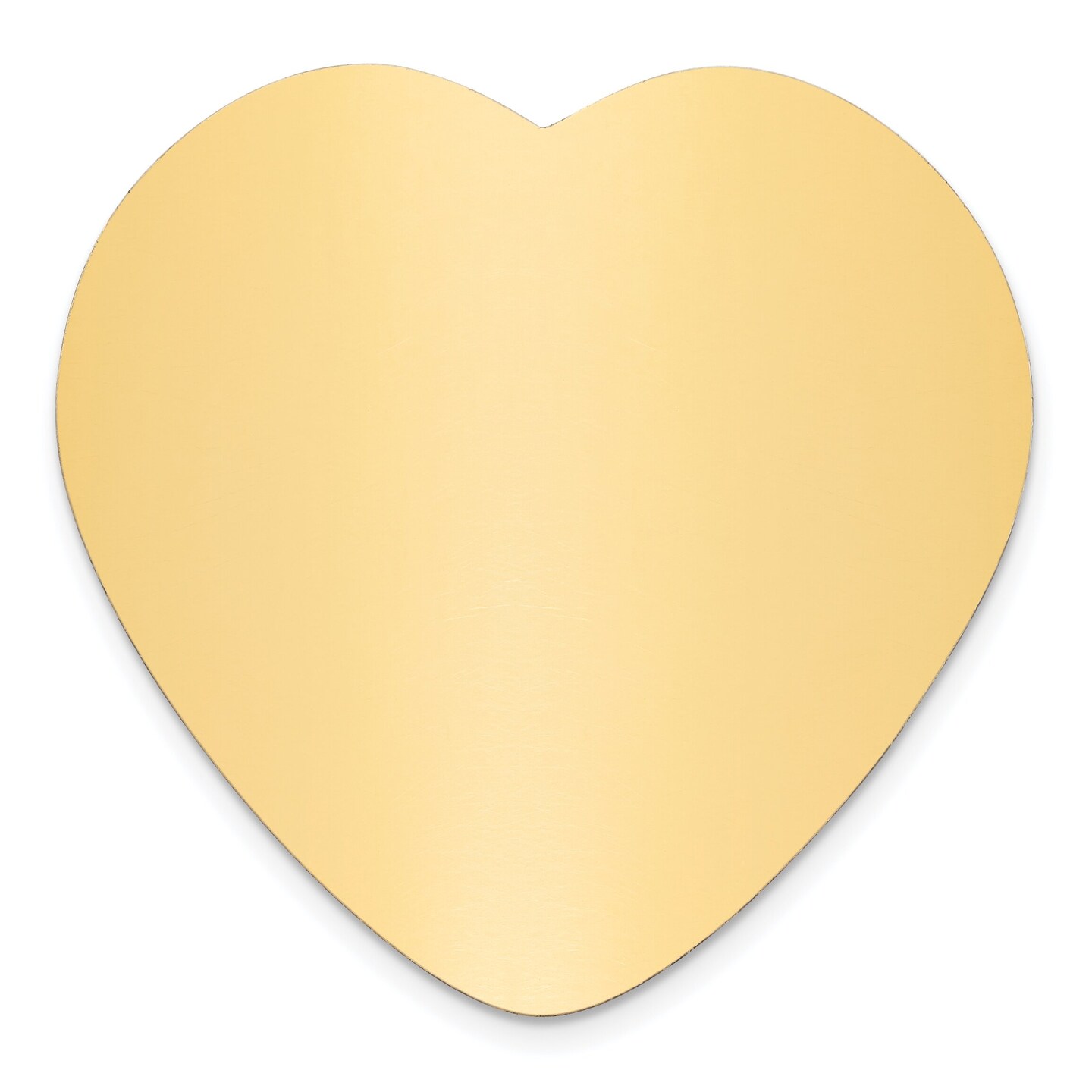 Brass Heart Engraving Plate 1 7/8&#x22;1 7/8&#x22;