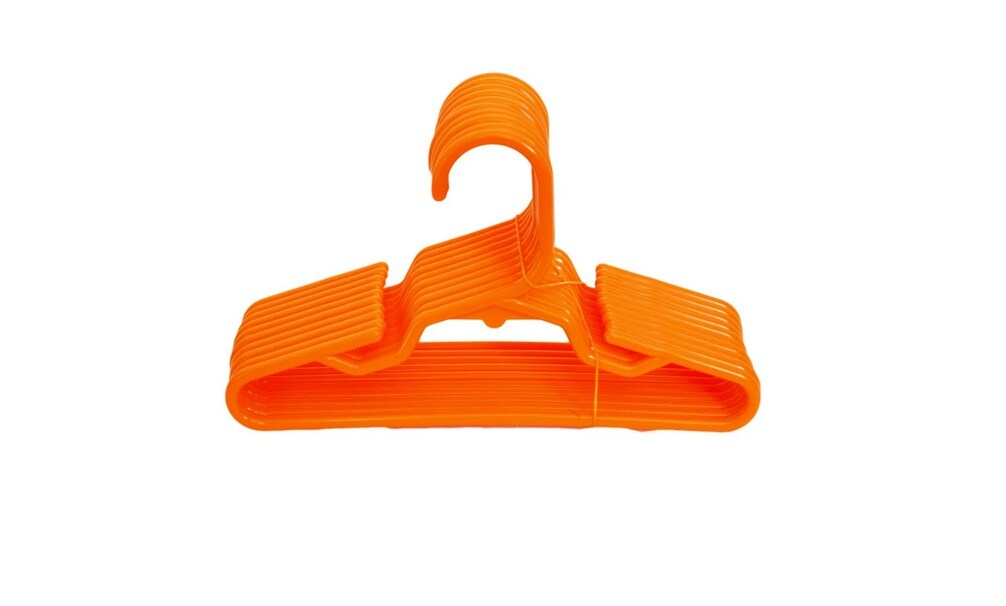 6- 7&#x22; Orange Doll Clothes Hangers- Fits 18 Inch Doll Clothes