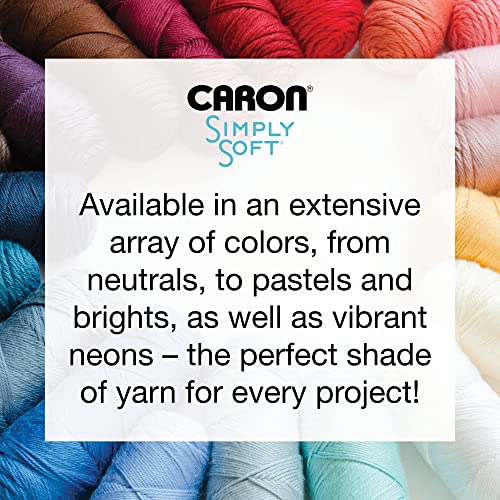 Caron Simply Soft Off White Tweeds Yarn - 3 Pack of 141g/5oz - Acrylic - 4 Medium (Worsted) - 250 Yards - Knitting/Crochet
