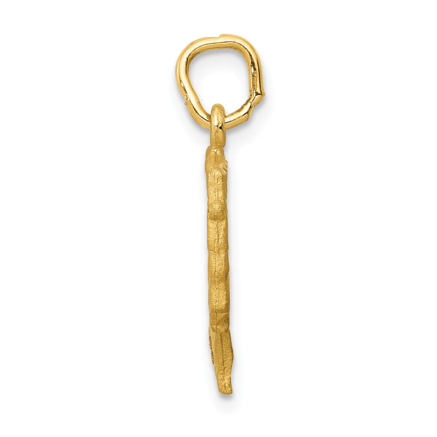 14K Gold Queen Nefertiti Charm Egyptian Jewelry New |A 22mm x 10mm