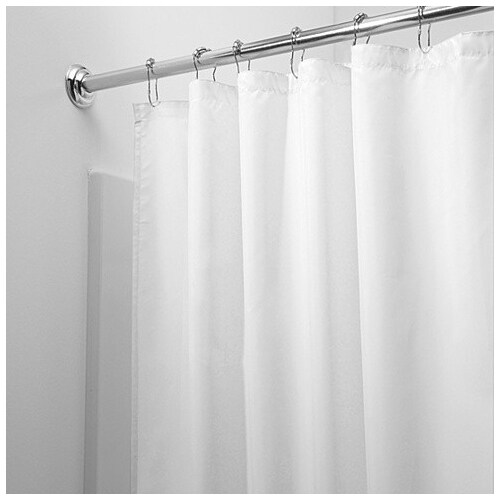 Bargain Hunters 2-Pack: Mildew Resistant Solid Vinyl Shower Curtain Liners