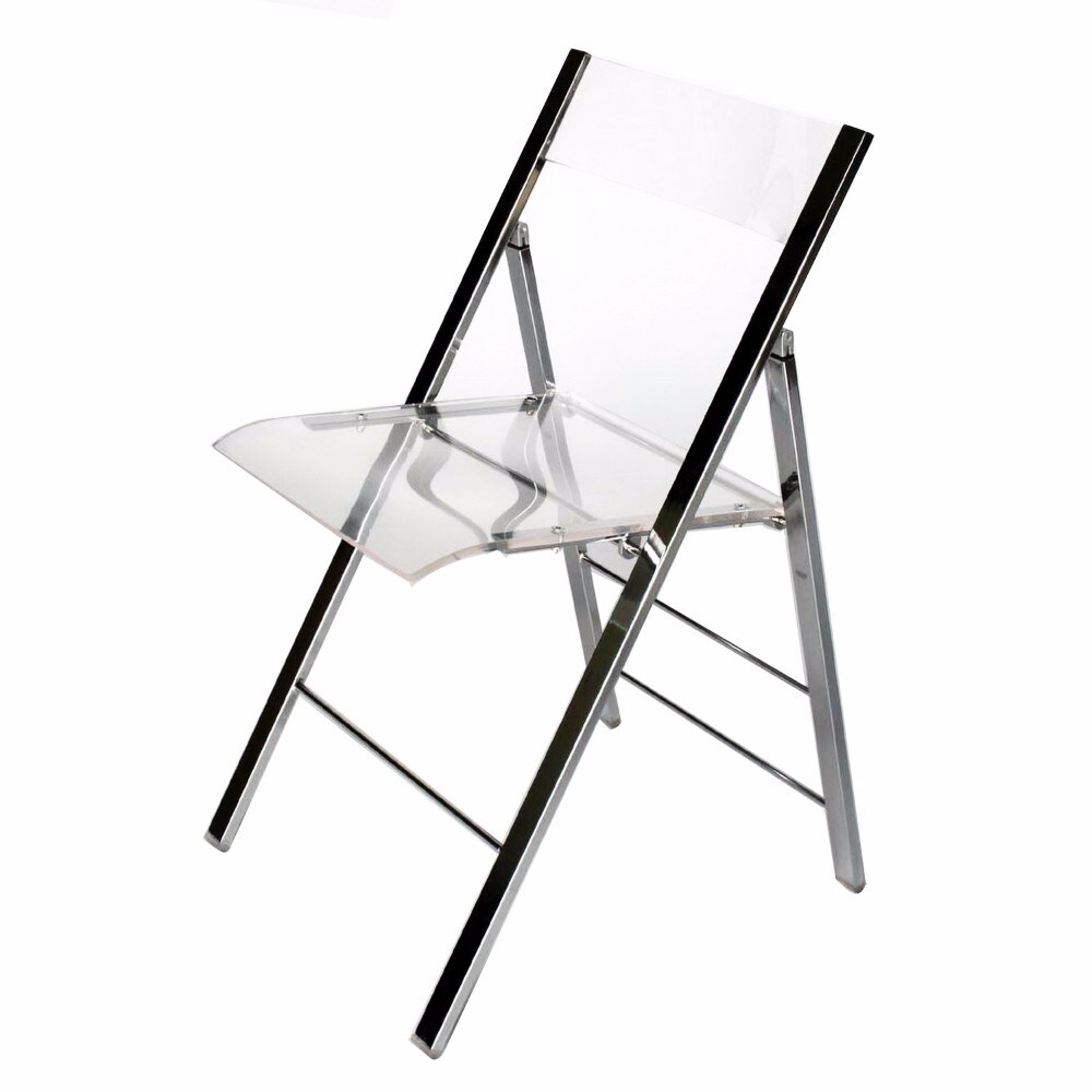 Baxton Studio Acrylic Foldable Chair Set of 2 Michaels