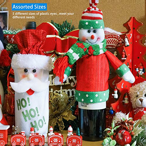 570 Pcs Plastic Safety Eyes and Noses with Washers , Craft Doll Eyes and Teddy Bear Nose for Amigurumi, Crafts, Crochet Toy and Stuffed Animals (Assorted Sizes)