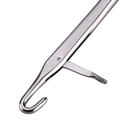 6.5 Inch Wooden Bent Latch Hook Tool, Set of 3