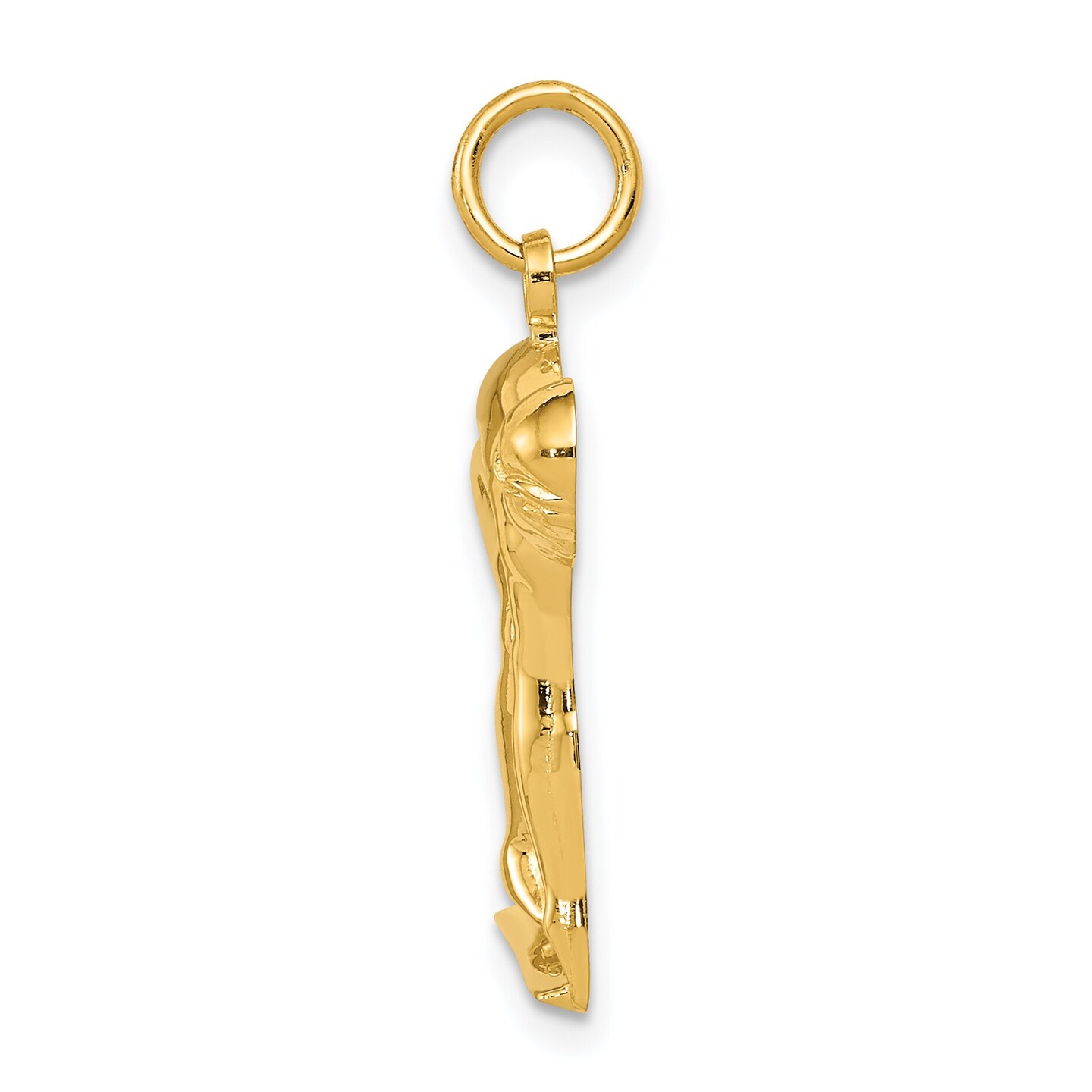 14K Gold Swimmer/Diver Charm Pendant Jewelry 26 x 18 mm