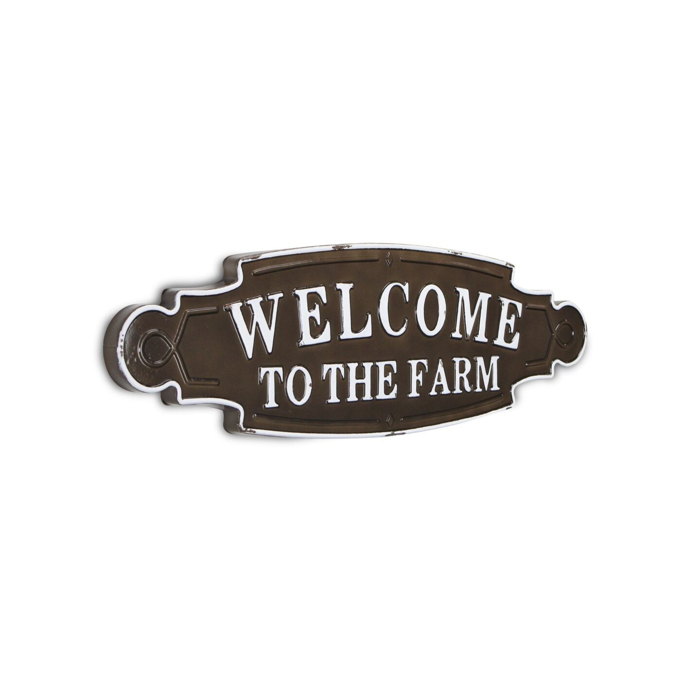 Contemporary Home Living 36&#x22; Lacquered Welcome to the Farm Wall Sign