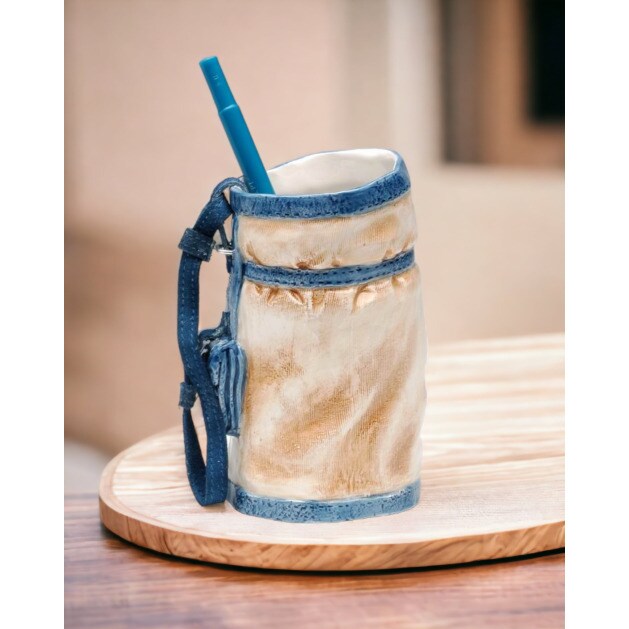 Golf Bag Pen Holder Home Decoration Gift Idea Interior Decor Ornament Figurines