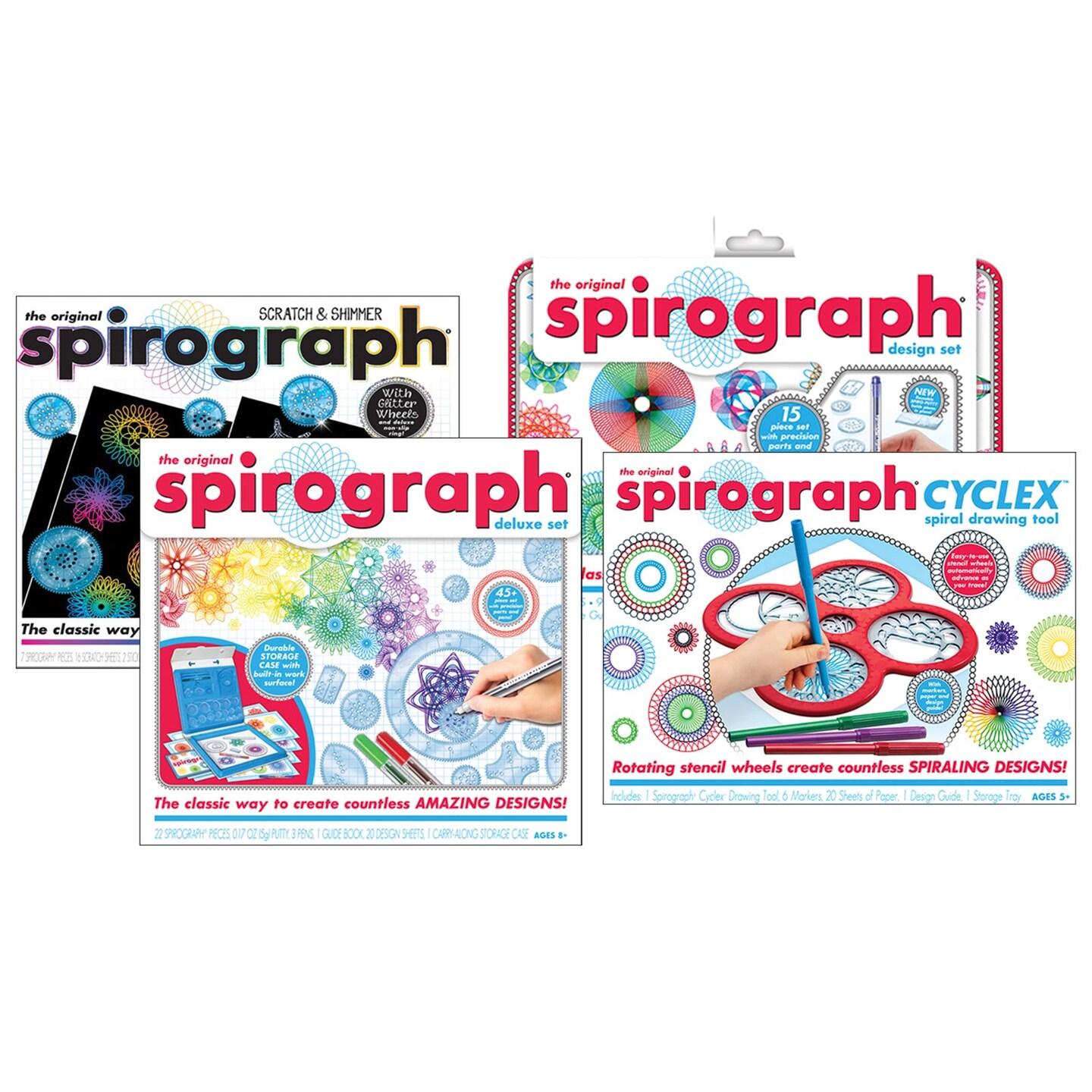 custom spiral art set spirograph drawing