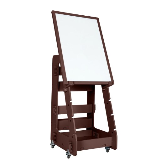Kids&#x27; Standing Art Easel with 4-Level Adjustable Height and Multi-Functional Drawing Board