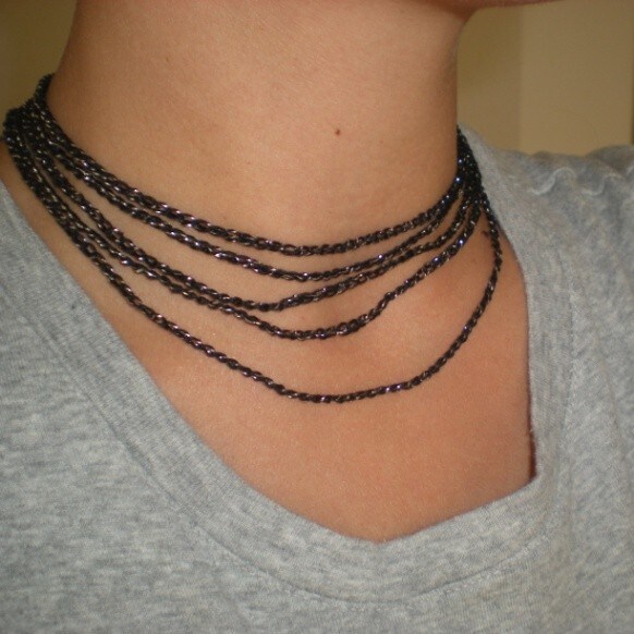 How-To name is Multiple Strand Necklace Crochet Pattern
