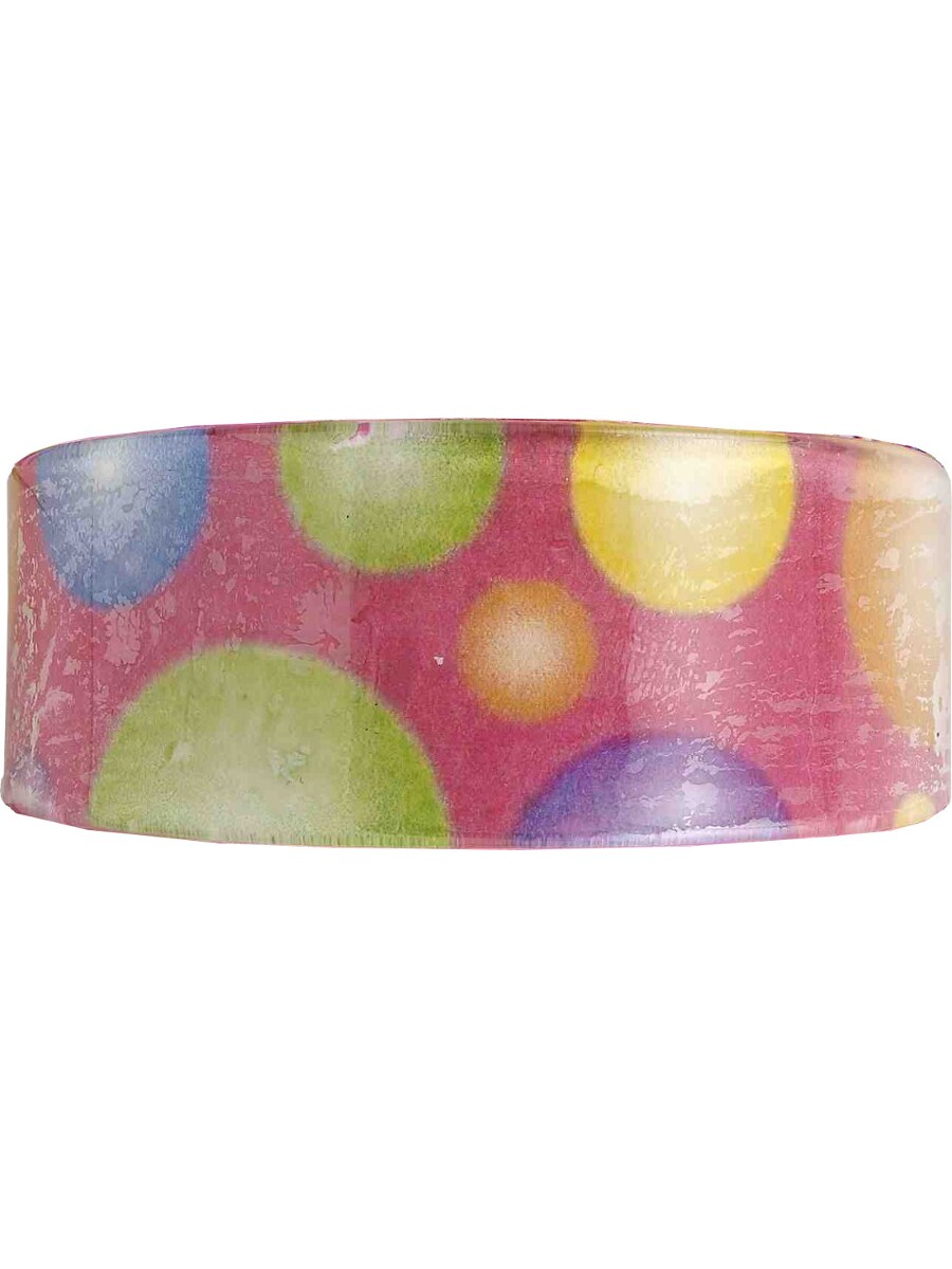 Women&#x27;s Circus Sweetie Pink Costume Accessory Clown Polka Dot Bracelet