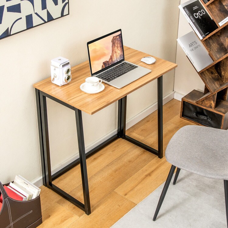 31 Inch Space-saving Folding Computer Desk for Home Office
