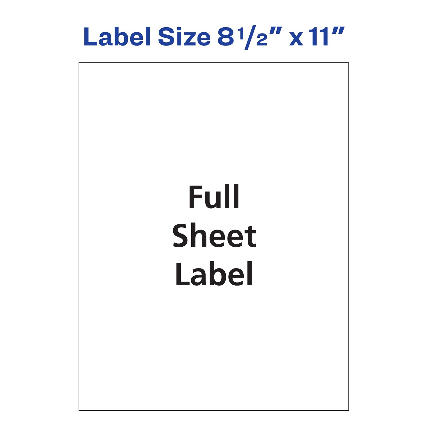 Avery Shipping Address Labels, Laser Printers, 500 Labels, Full Sheet Labels, Permanent Adhesive (91200)