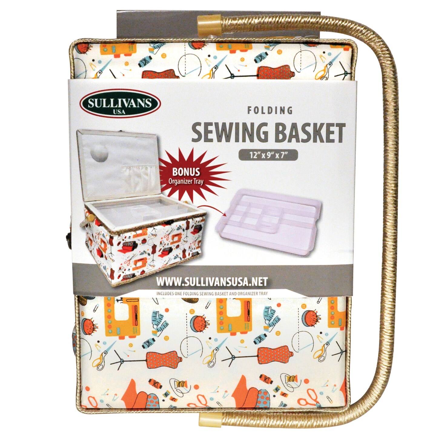 Folding Sewing Basket