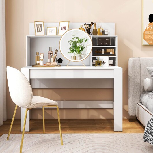 48 Inch Writing Computer Desk with Cable Management Hole Suitable for Any Room