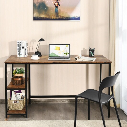 Computer Desk Office Study Table Workstation Home with Adjustable Shelf