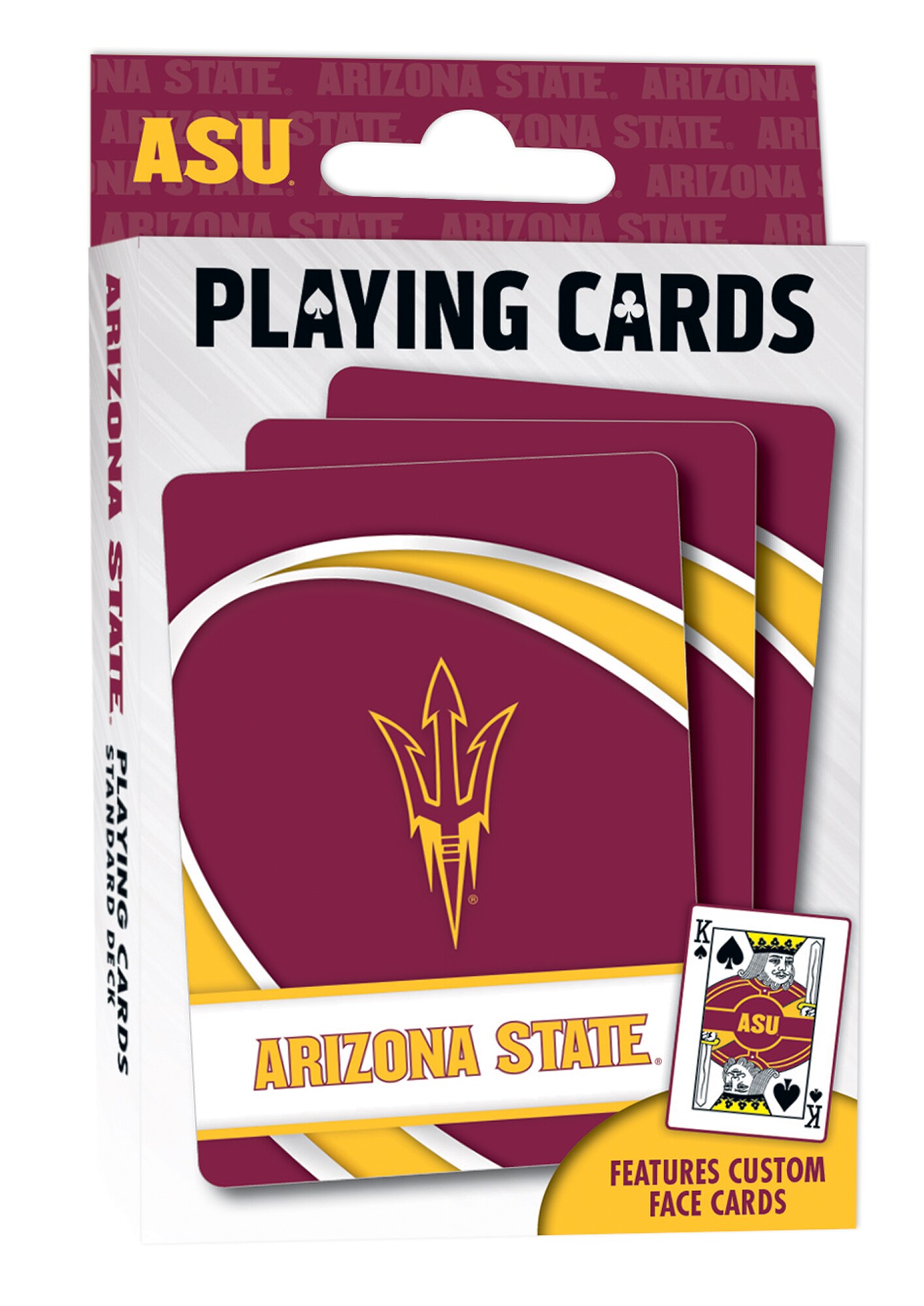 MasterPieces Officially Licensed NCAA Arizona State Sun Devils Playing Cards 54 Card Deck for