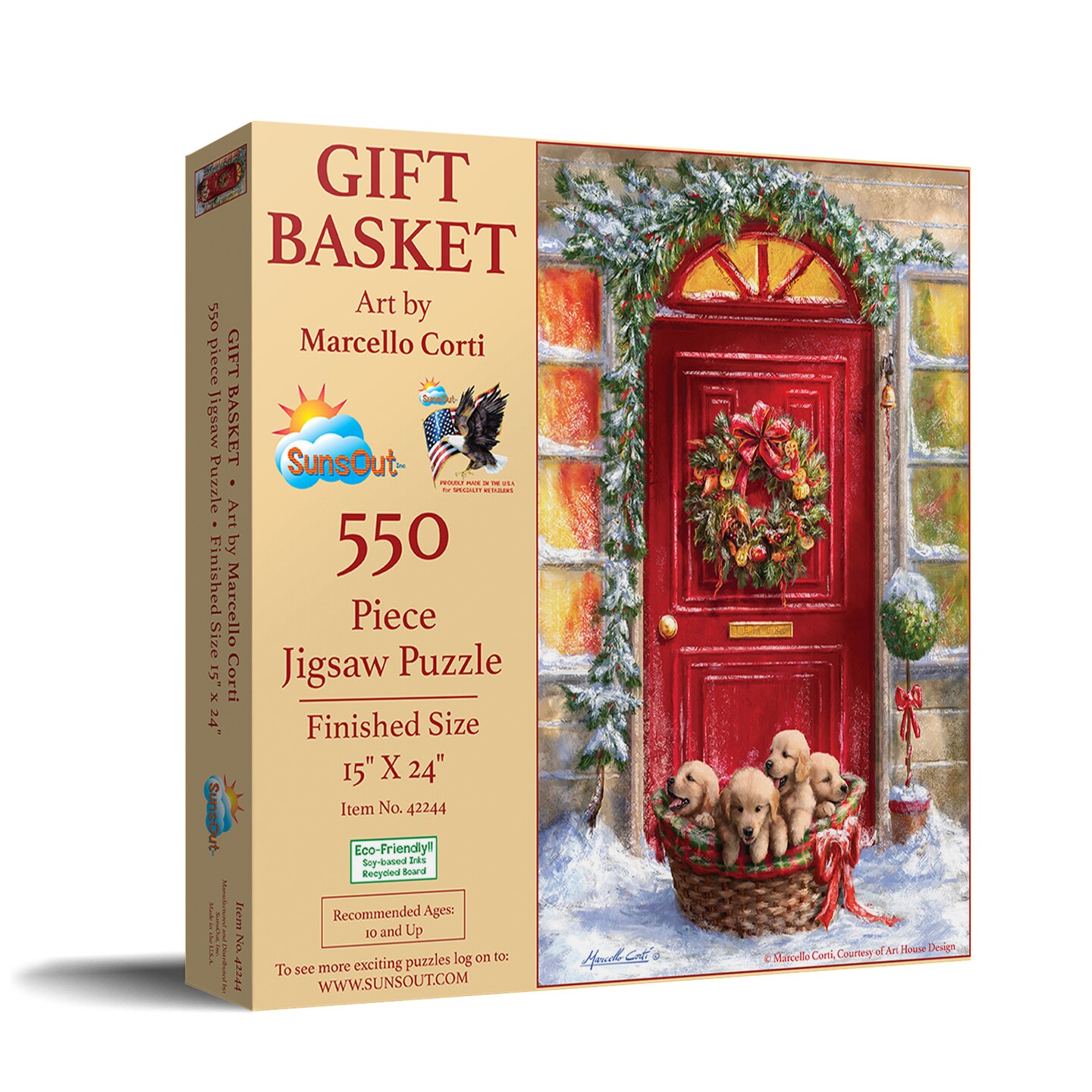 Sunsout Gift Basket 500 pc  Christmas Jigsaw Puzzle 42244