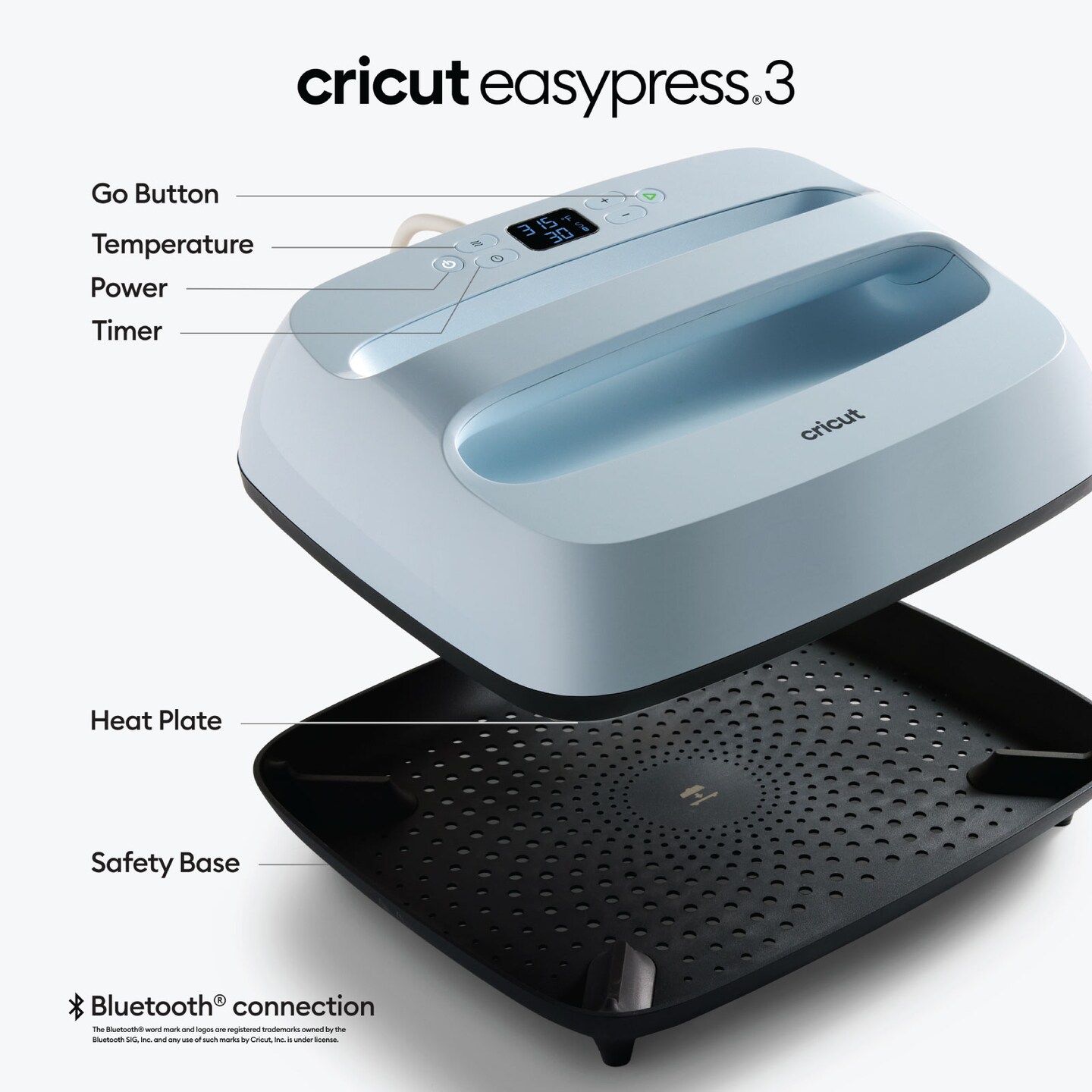 Cricut EasyPress Mini, Raspberry Heat Press Machine with Iron-On Sampler  Rolls