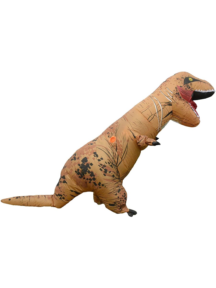 Adult&#x27;s Brown Dinosaur Inflatable Costume